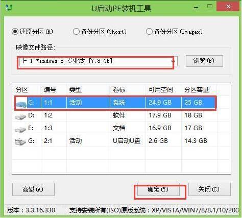 惠普15-bf000怎么使用u啟動u盤啟動盤安裝win8系統(tǒng)