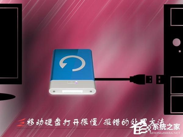 Win7移動(dòng)硬盤打開(kāi)很慢怎么辦？打開(kāi)移動(dòng)硬盤就報(bào)錯(cuò)的處理方法